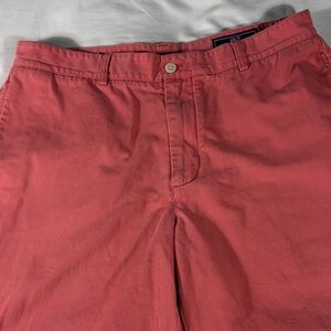 Vineyard Vines mens rose red flat front Club Short 8.5" chino shorts - size 35
